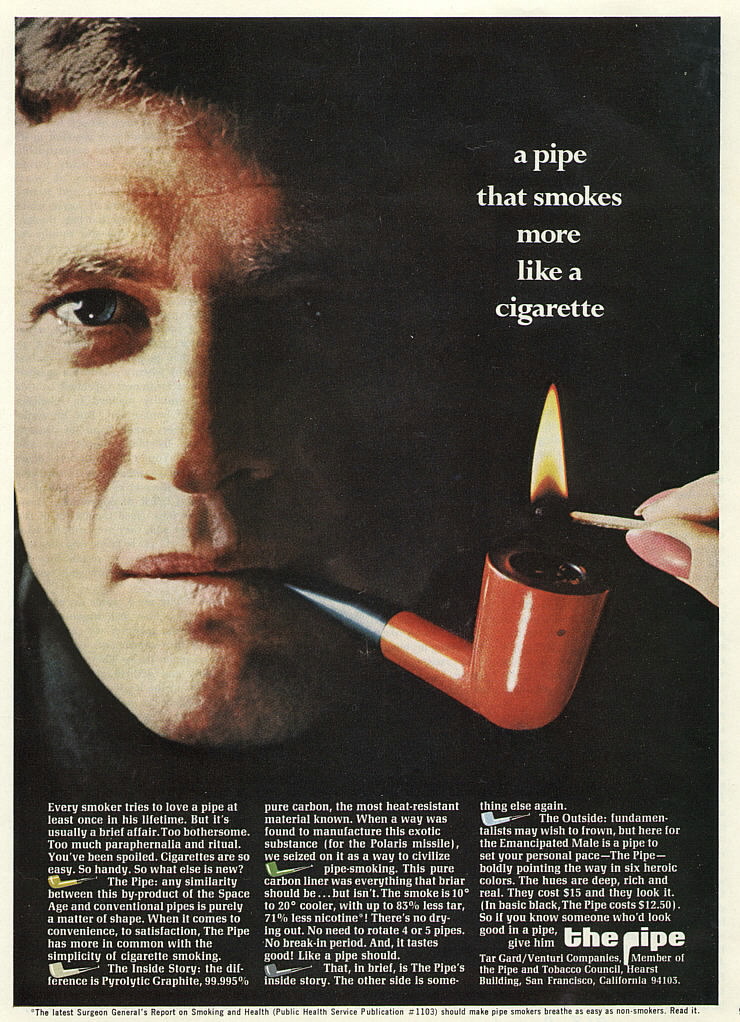 a pipe that smokes more like a cigarette