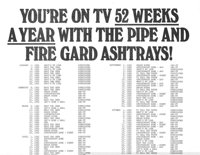 You're on TV 52 Weeks a Year
